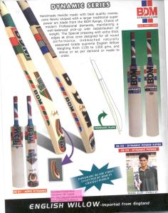 BDM Cricket Bats Dynamic Super Full Size English Willow